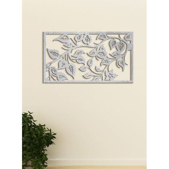 Dřevěný obraz na stěně Lístie