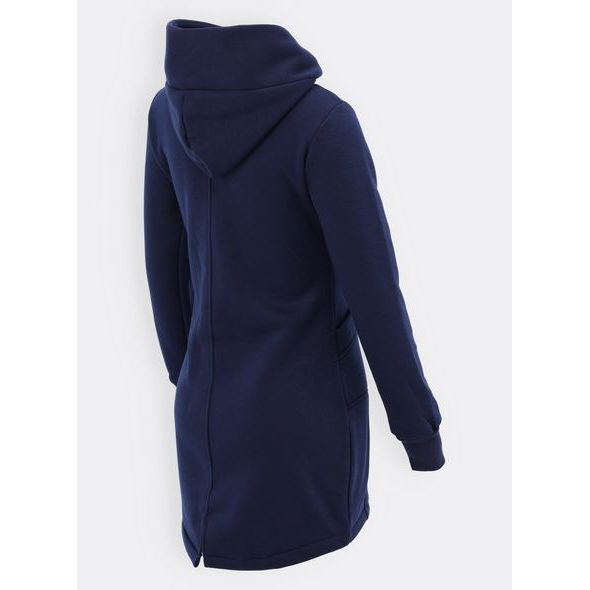 Tmavomodrá dlhá dámska mikina