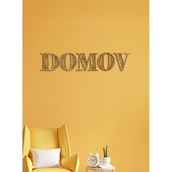Drevený nápis "DOMOV"