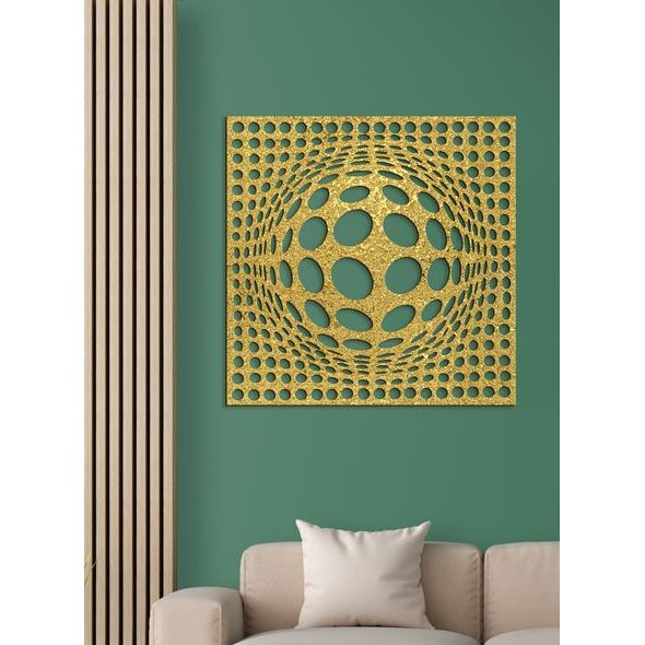 Dřevěný obraz 3D iluze