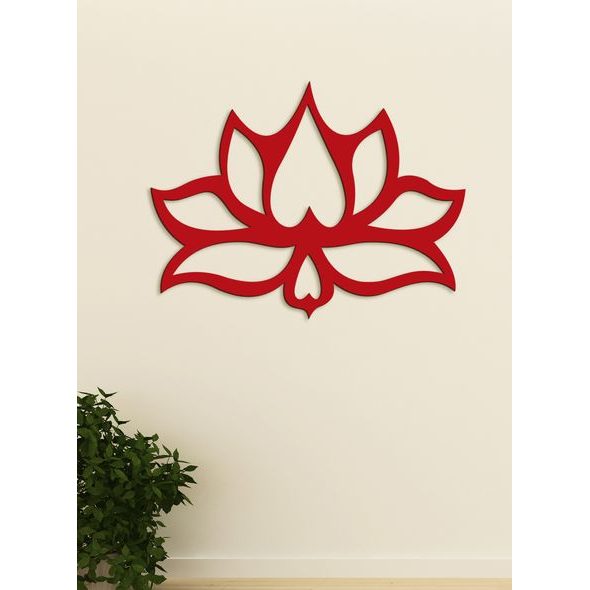 Dřevěný nástěnný obraz Flower LOTOS