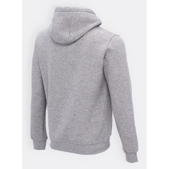 Pánská mikina s kapucí a klokaní kapsou šedá
