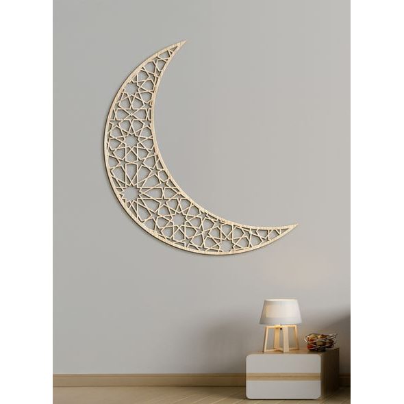 Dřevěný obraz na zeď Půlměsíc