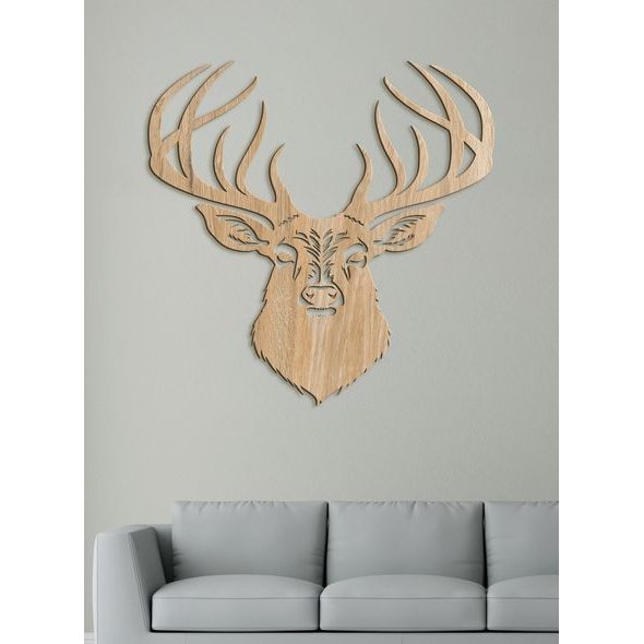 Dřevěný obrázek jelena