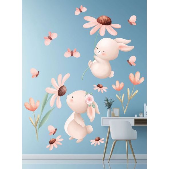 ZAJAČIKY S KVETINAMI