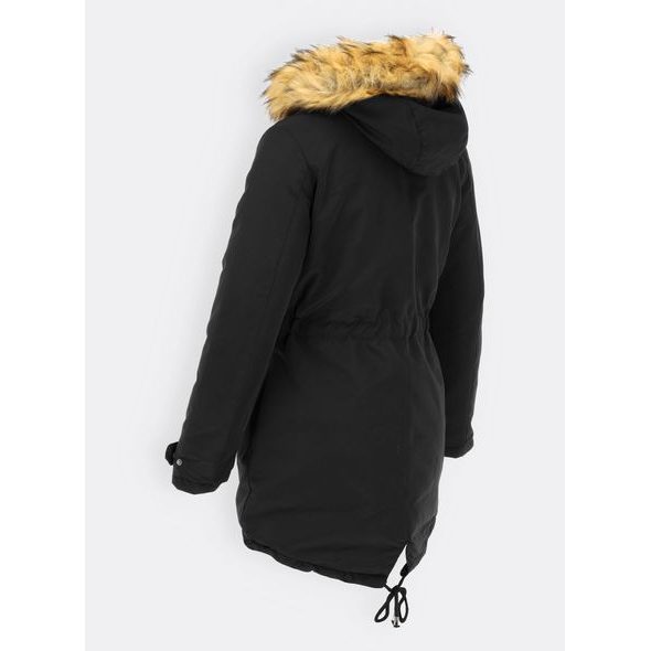 Dámská oboustranná zimní bunda černo-černá