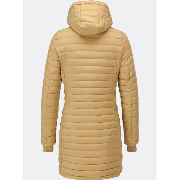 Dámska prešívaná prechodná bunda béžová