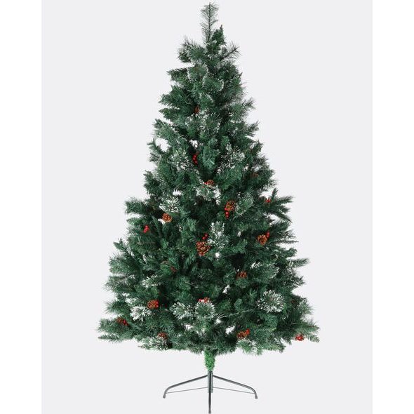 VIANOČNÝ STROMČEK KAUKAZSKÁ BOROVICA S BOBUĽAMI A ŠIŠKAMI