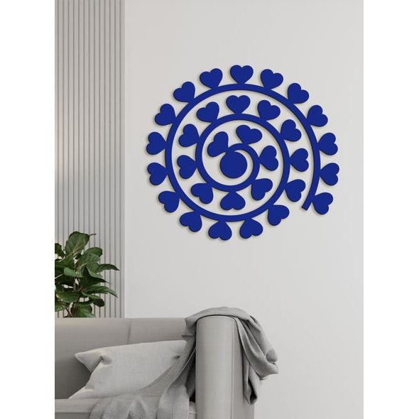 Dřevěný nástěnný obraz Spirála srdcí