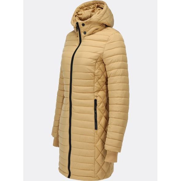 Dámska prešívaná prechodná bunda béžová