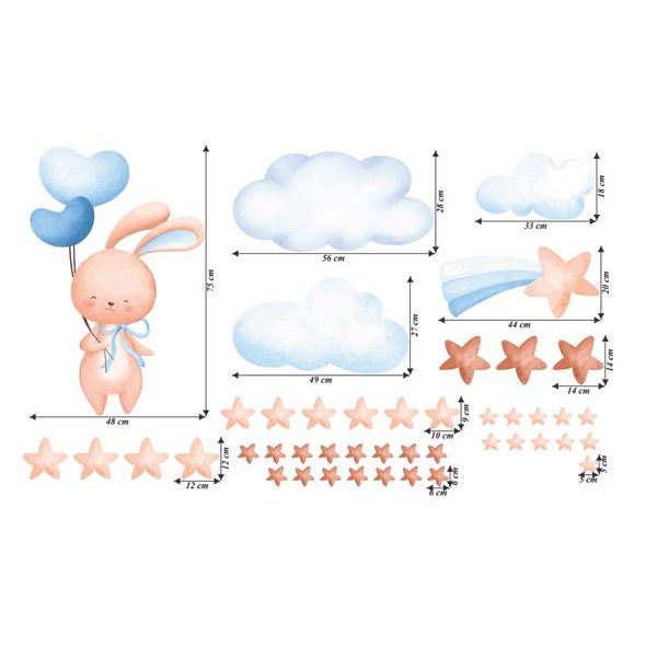 Roztomilý zajačik medzi hviezdami