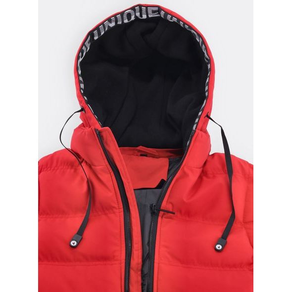 Pánska prešívaná vesta červená