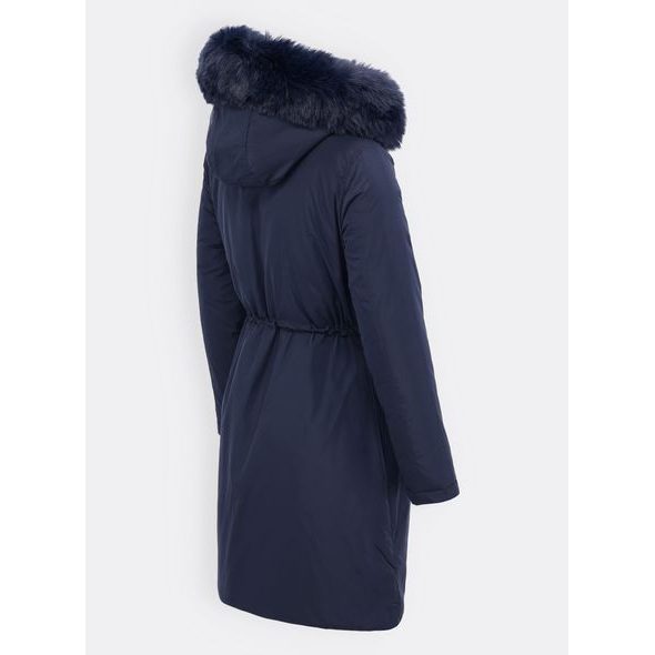 Dámská oboustranná bunda tmavě modro-červená