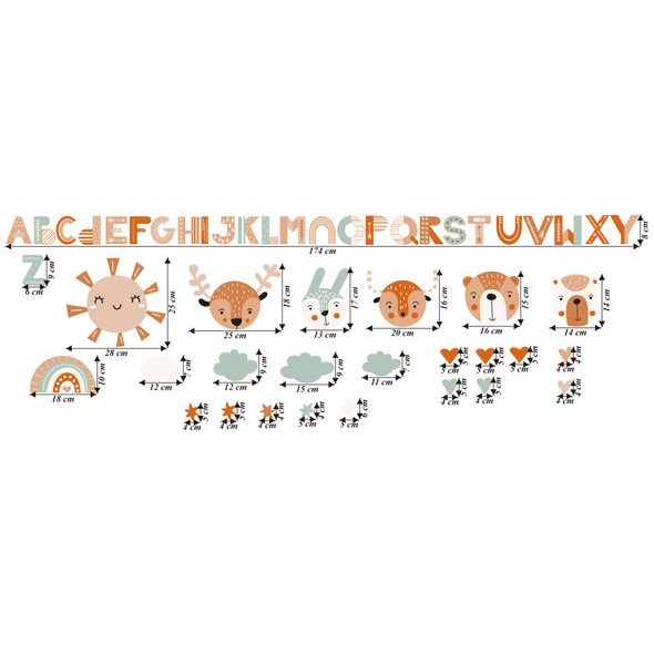 Veselá abeceda s indiánským motivem