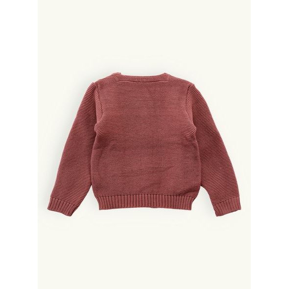 Dětský pletený svetr hnědý