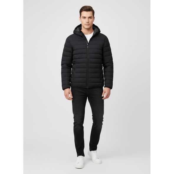 PÁNSKÁ PROŠÍVANÁ BUNDA ČERNÁ