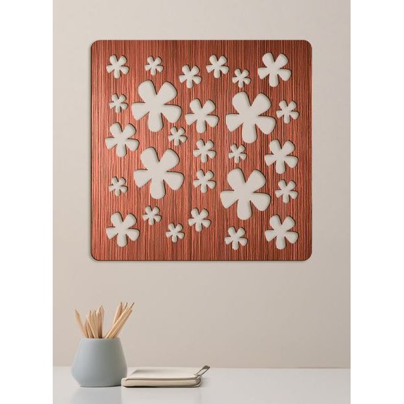 DŘEVĚNÁ DEKORACE KVĚTINY