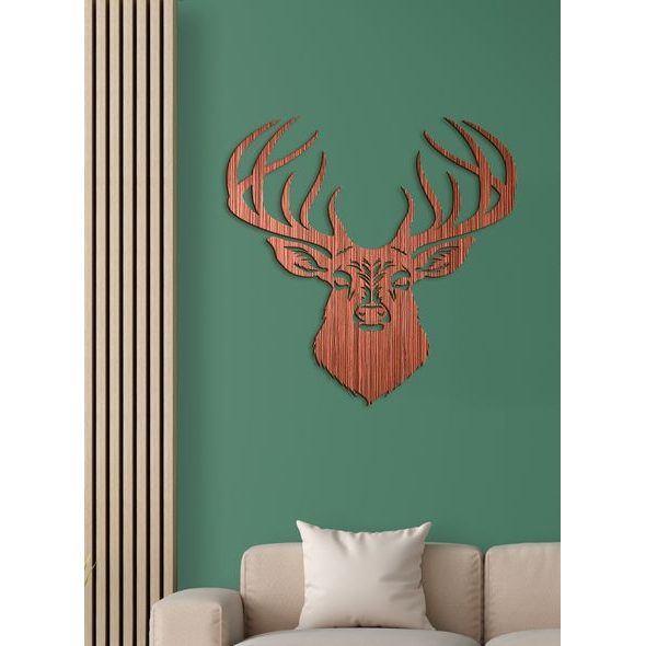 Dřevěný obrázek jelena