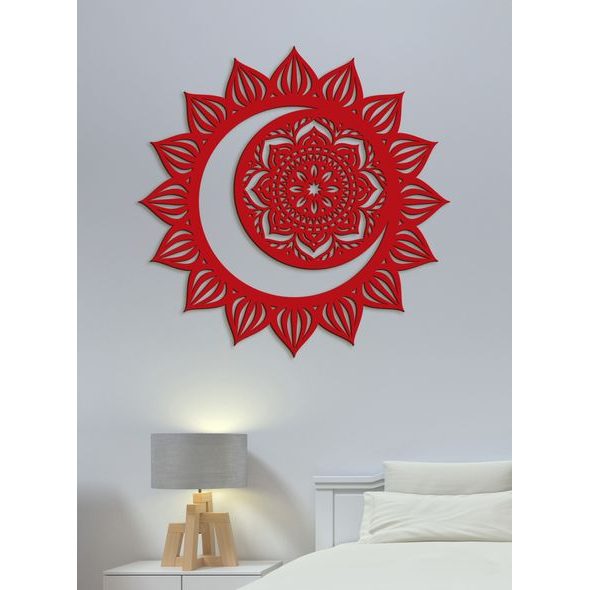 Drevene mandala MOON