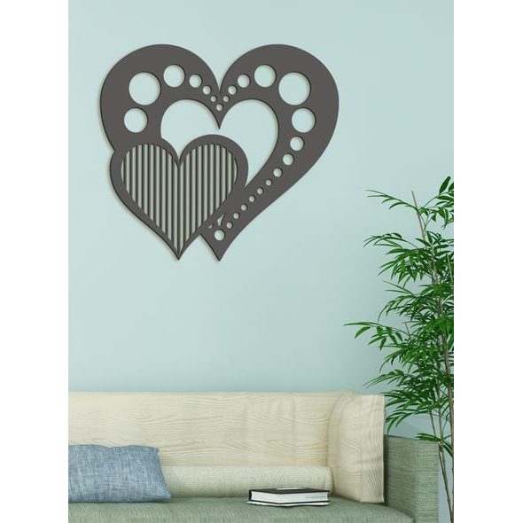 Dřevěný nástěnný obraz Srdce