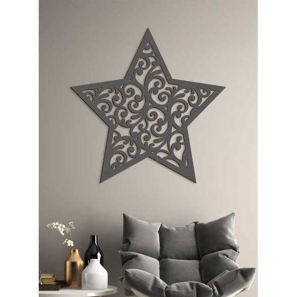 Dřevěná dekorace Hvězda Orientu