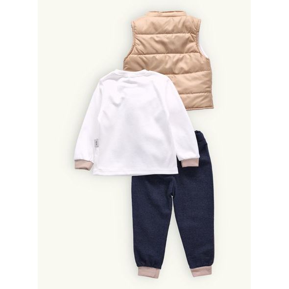 Dětská tepláková souprava DOBRÝ MEDVÍDEK béžová