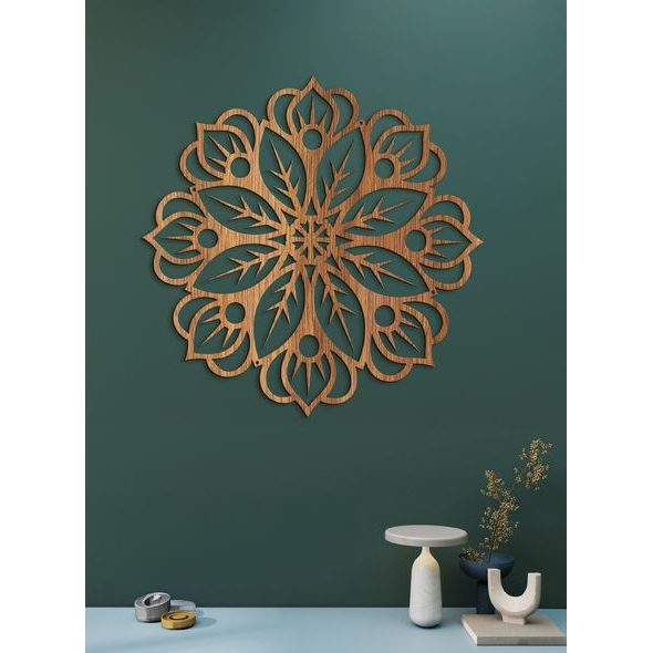 Dřevěná mandala na zeď BLOOM