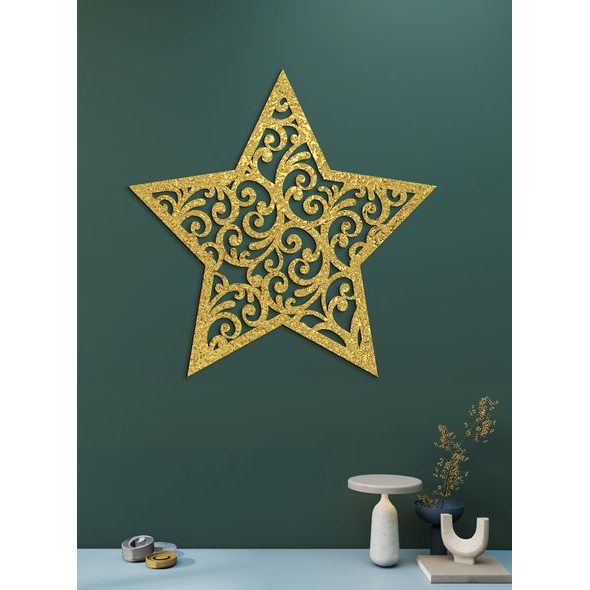 Dřevěná dekorace Hvězda Orientu