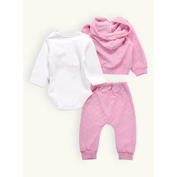 Kojenecká souprava VESELÝ KVET růžová