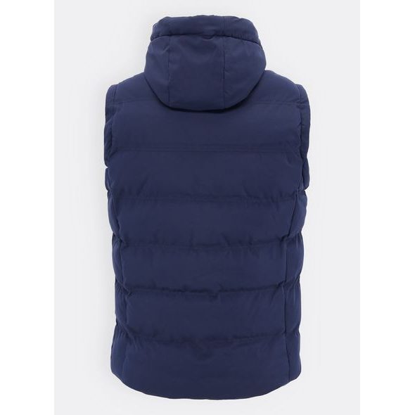 Pánská prošívaná vesta tmavě modrá