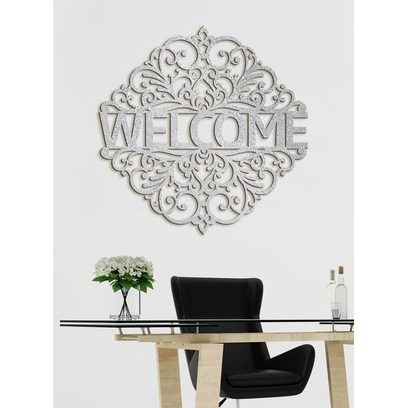 Drevený nápis "WELCOME"