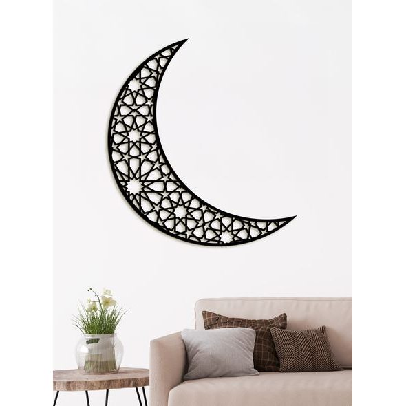 Dřevěný obraz na zeď Půlměsíc