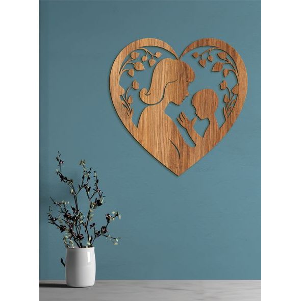 Dřevěný obraz Matka a dítě