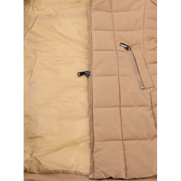 Dámská prošívaná bunda béžová
