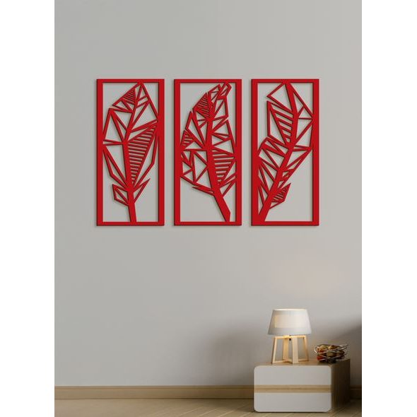 Třídílný obraz 3D listu