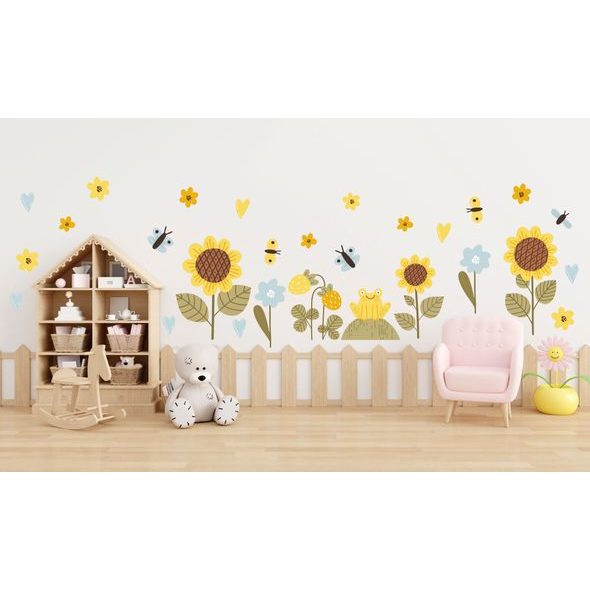 Louka plná slunečníc