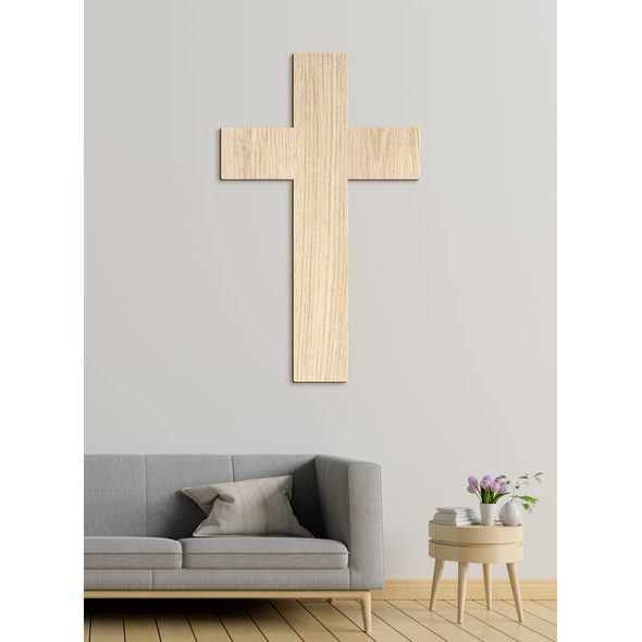 Dřevěná nástěnná dekorace Kříž