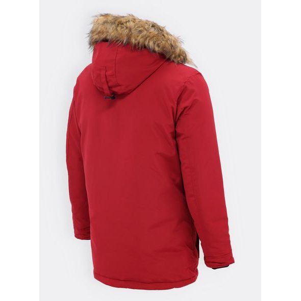 Pánská zimní bunda vínová