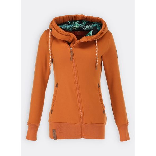 Dámská mikina s aplikacemi žlutá