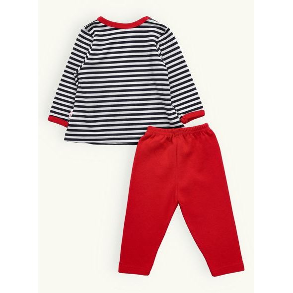 Dětská tepláková souprava LIENKA tmavě modro-červená