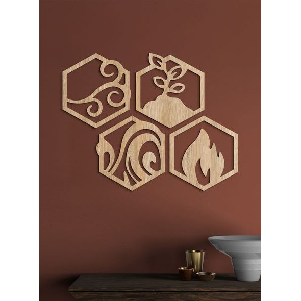 Moderní malba Čtyři živly