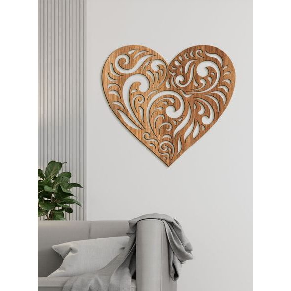 Dřevěný nástěnný obraz Srdce SPIRIT