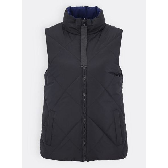 Dámská prodloužená vesta tmavě modrá