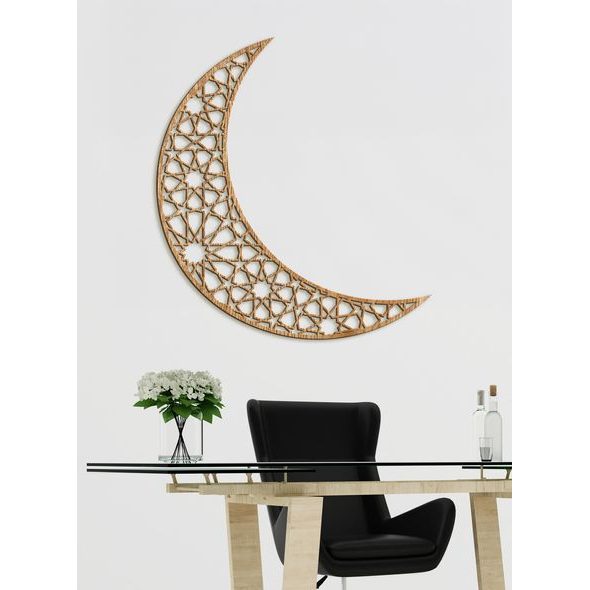 Dřevěný obraz na zeď Půlměsíc