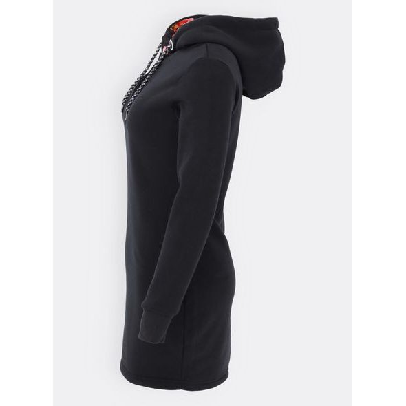 Dámska  predĺžená mikina čierna