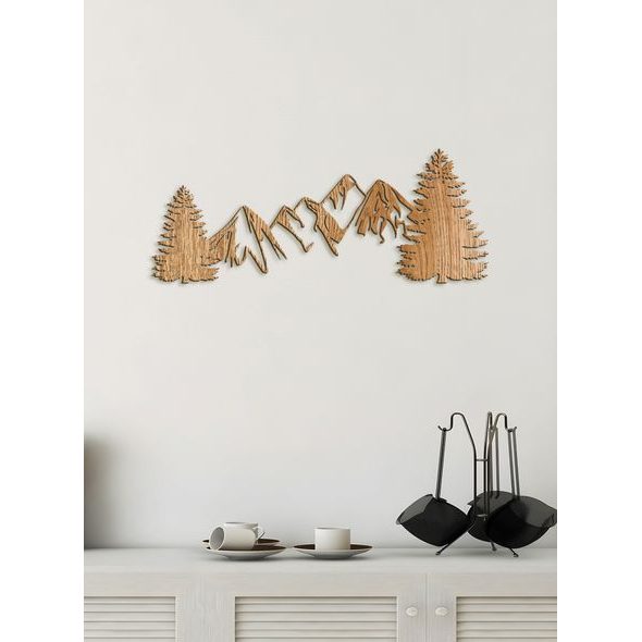 Dřevěná dekorace na zeď HORY