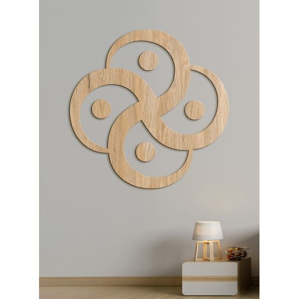 Dřevěné dekorace Čtyři prvky