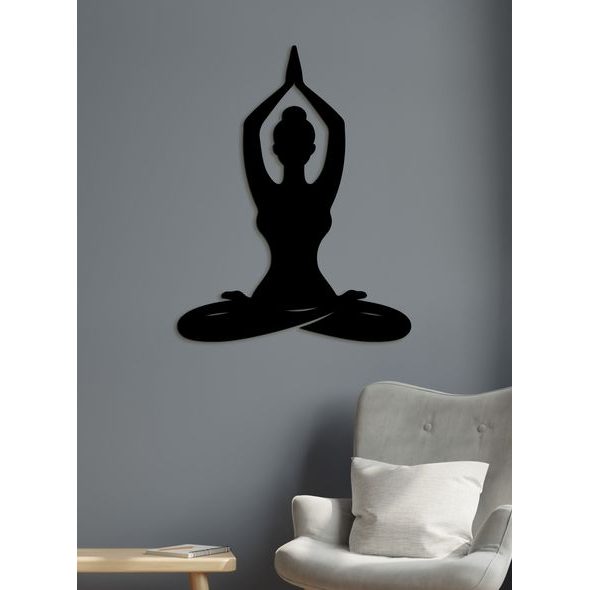 Dřevěný obraz Harmonie jógy