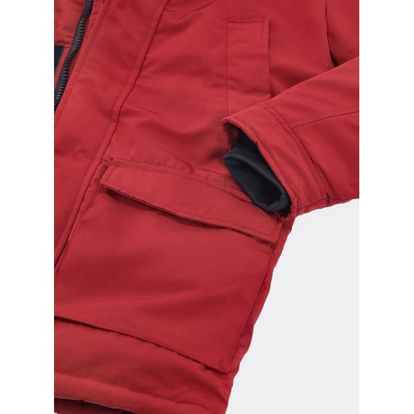 Pánská zimní bunda vínová