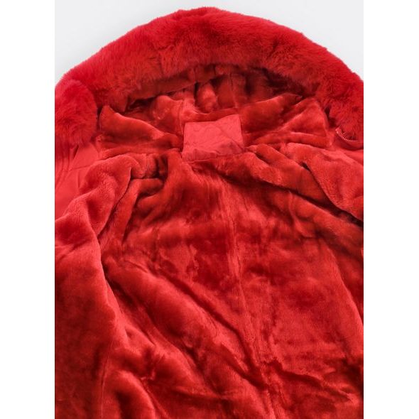 Dámska zimná bunda červená